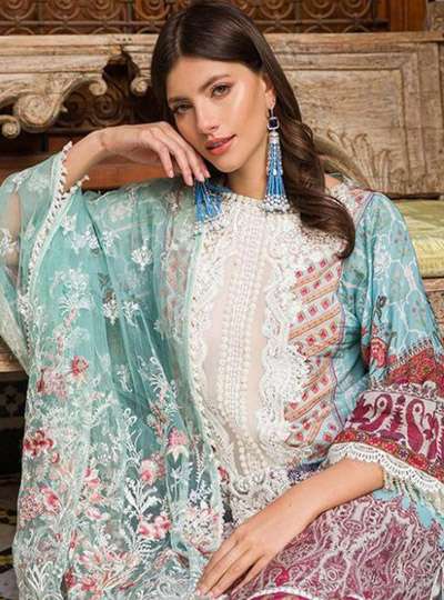 SOBIA NAZIR LAWN COLLECTION BY SHREE FAB 13601 SERIES WHOLES...