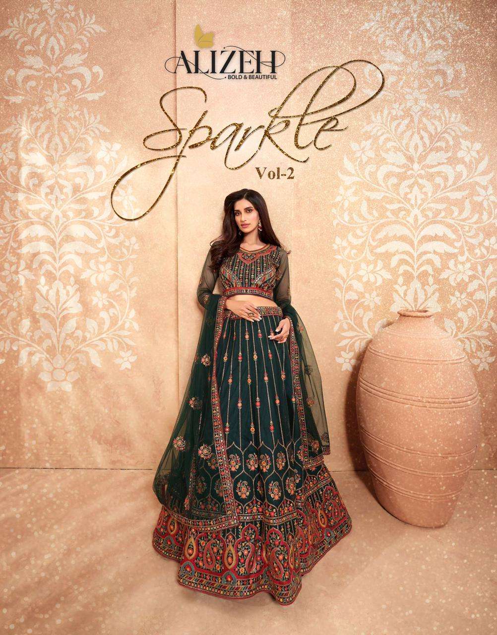 SPARKLE VOL-2  BY ALIZEH 1039 TO 1046 SERIES WHOLESALE NET S...