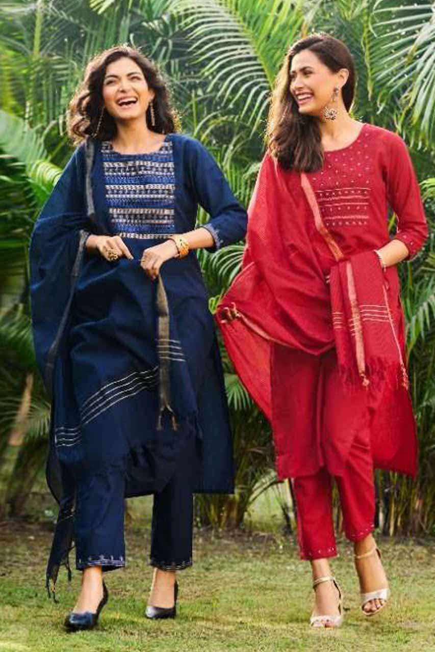 AMRUTA BY 100 MILES 1 TO 4 SERIES WHOLESALE COTTON FULL STIT...