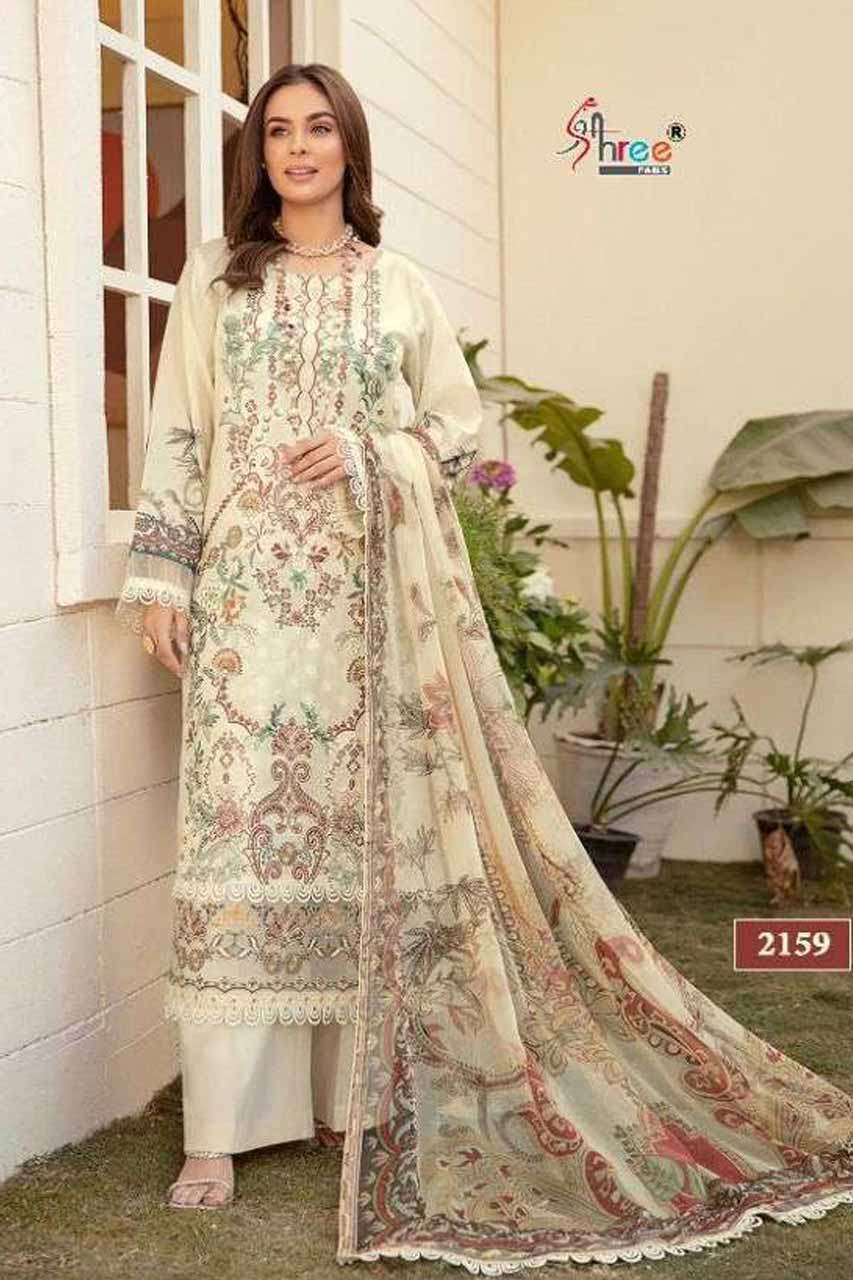 CHEVRON LUXURY LAWN COLLECTION VOL-4 BY SHREE FABS 2153 TO 2...