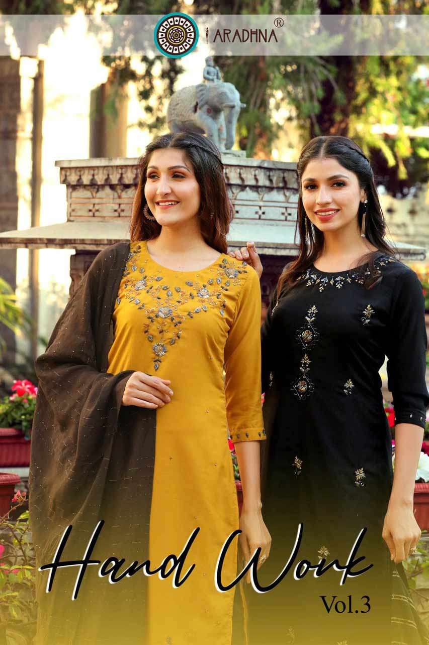HAND WORK VOL 3 BY ARADHNA FASHION 3001 TO 3006 SERIES WHOLE...