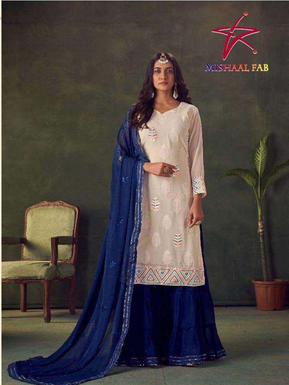 MISHAAL 8024 COLOURS BY MISHAAL FAB 8024 A TO 8024 D SERIES ...