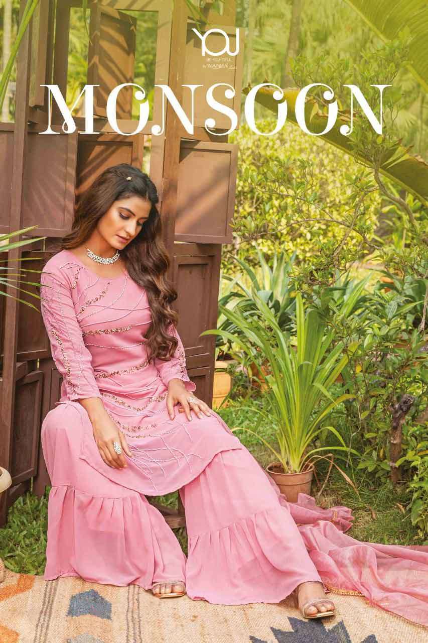 MONSOON BY YOU 1 TO 4 SERIES WHOLESALE GEORGETTE FULL STITCH...