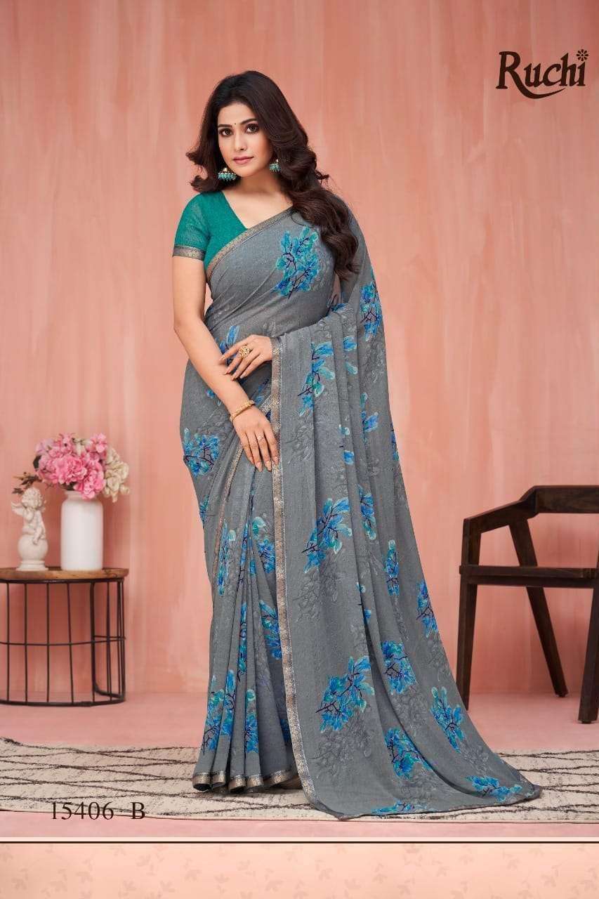 PEACOCK 2ND EDITION BY RUCHI SAREES 15401-A TO 15406-B SERIE...