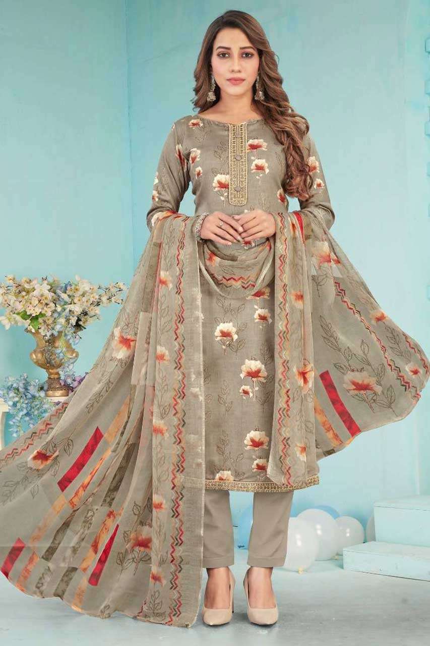 RIYA-1798 BY BIPSON 1 TO 4 SERIES WHOLESALE SATIN UNSTITCHED...