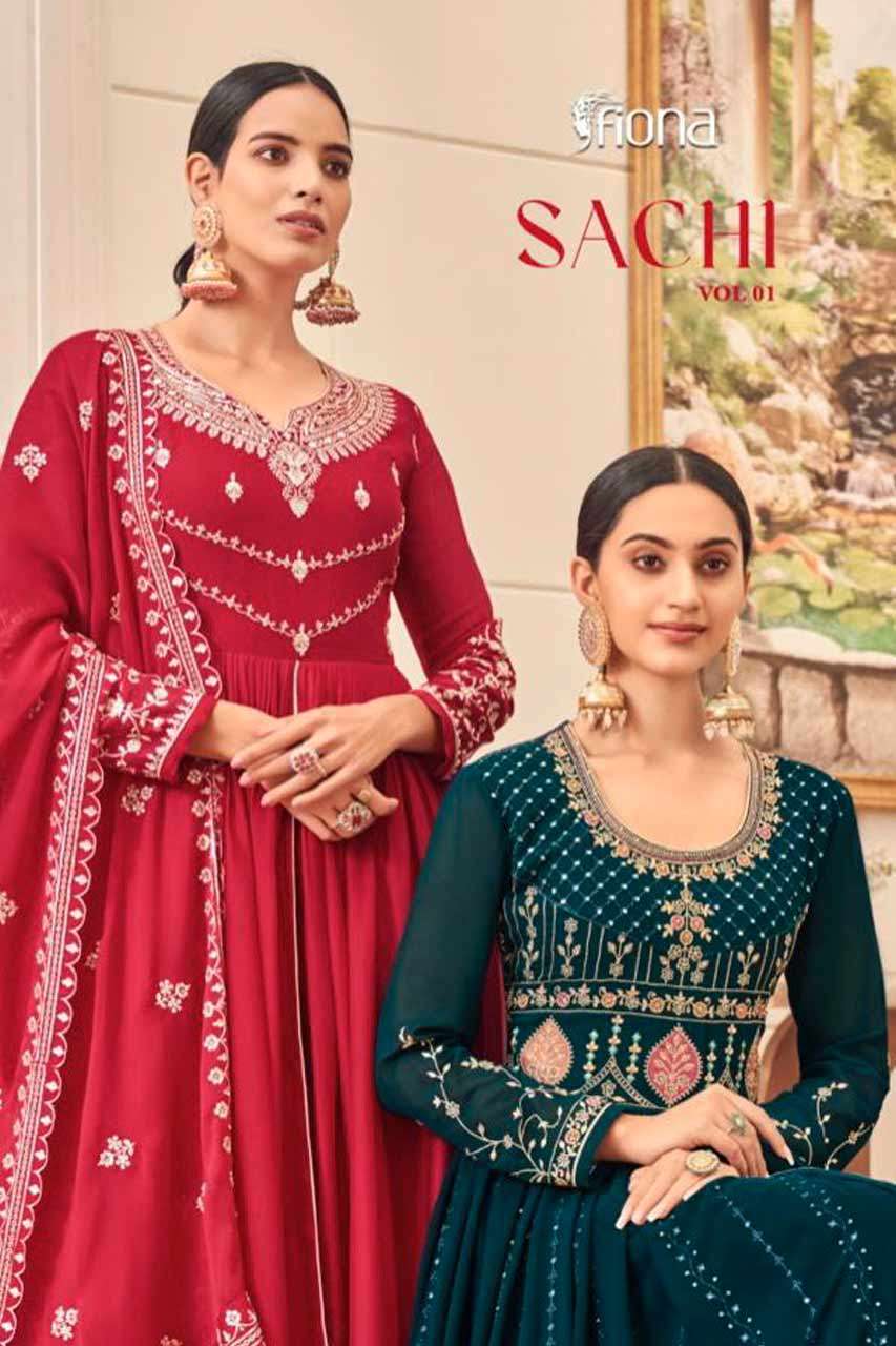 SACHI VOL-1 BY FIONA 51011 TO 51013 SERIES WHOLESALE GEORGET...
