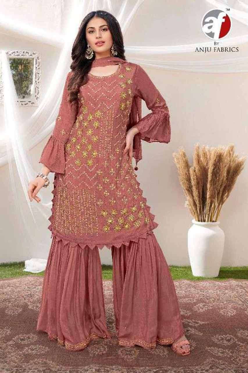 SAHIBA VOL-4 BY AF 7081 TO 7084 SERIES WHOLESALE CHINON FULL...