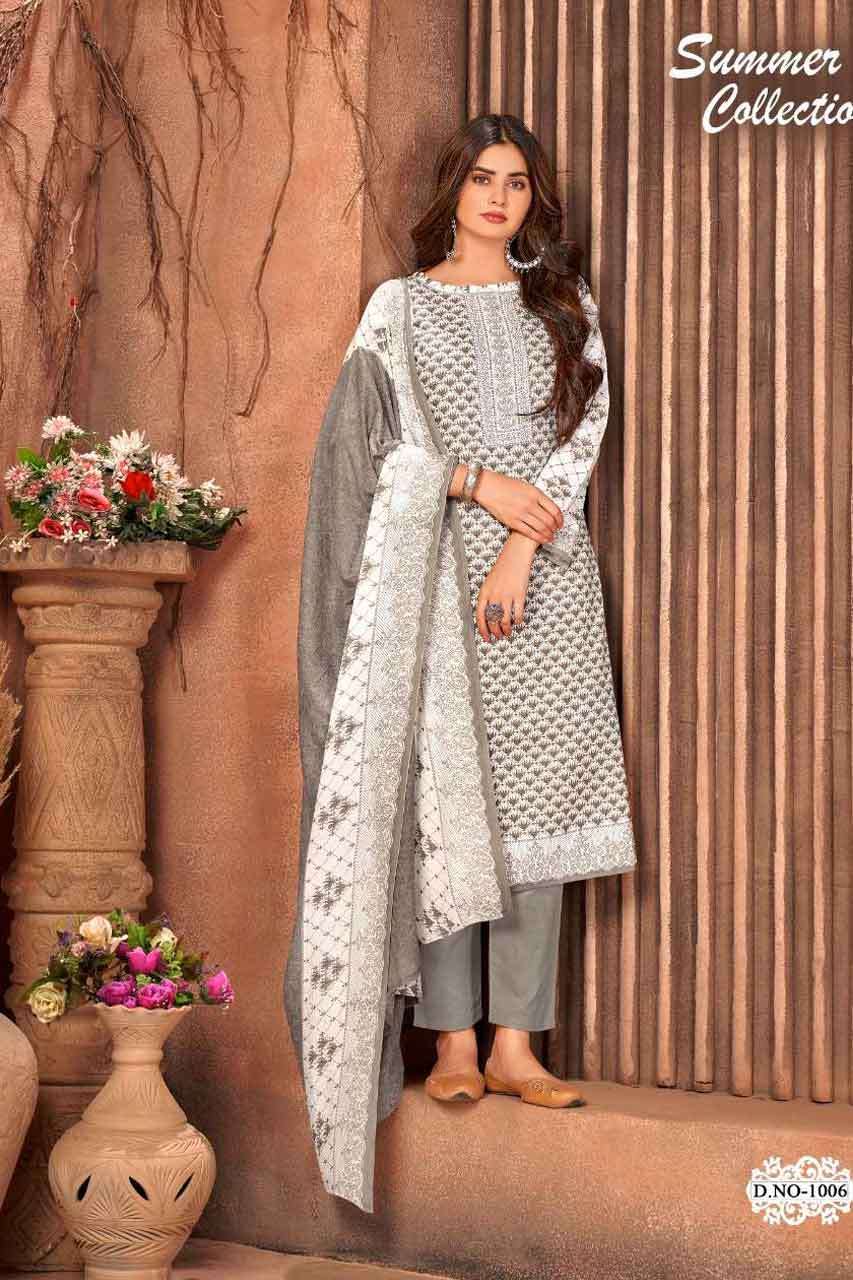 SUMMER COLLECTION BY SKT SUITS 1001 TO 1008 SERIES WHOLESALE...