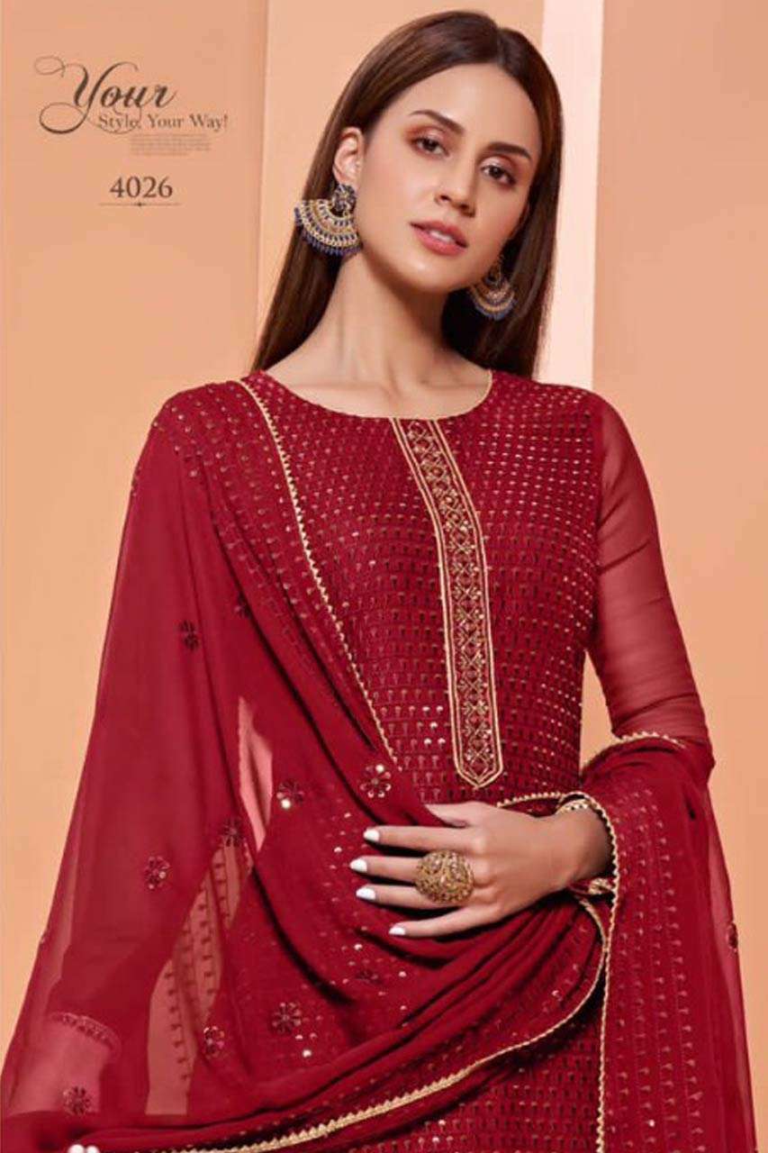 ALMORA VOL-5 BY ALIZEH 4024 TO 4027 SERIES WHOLESALE GEORGET...