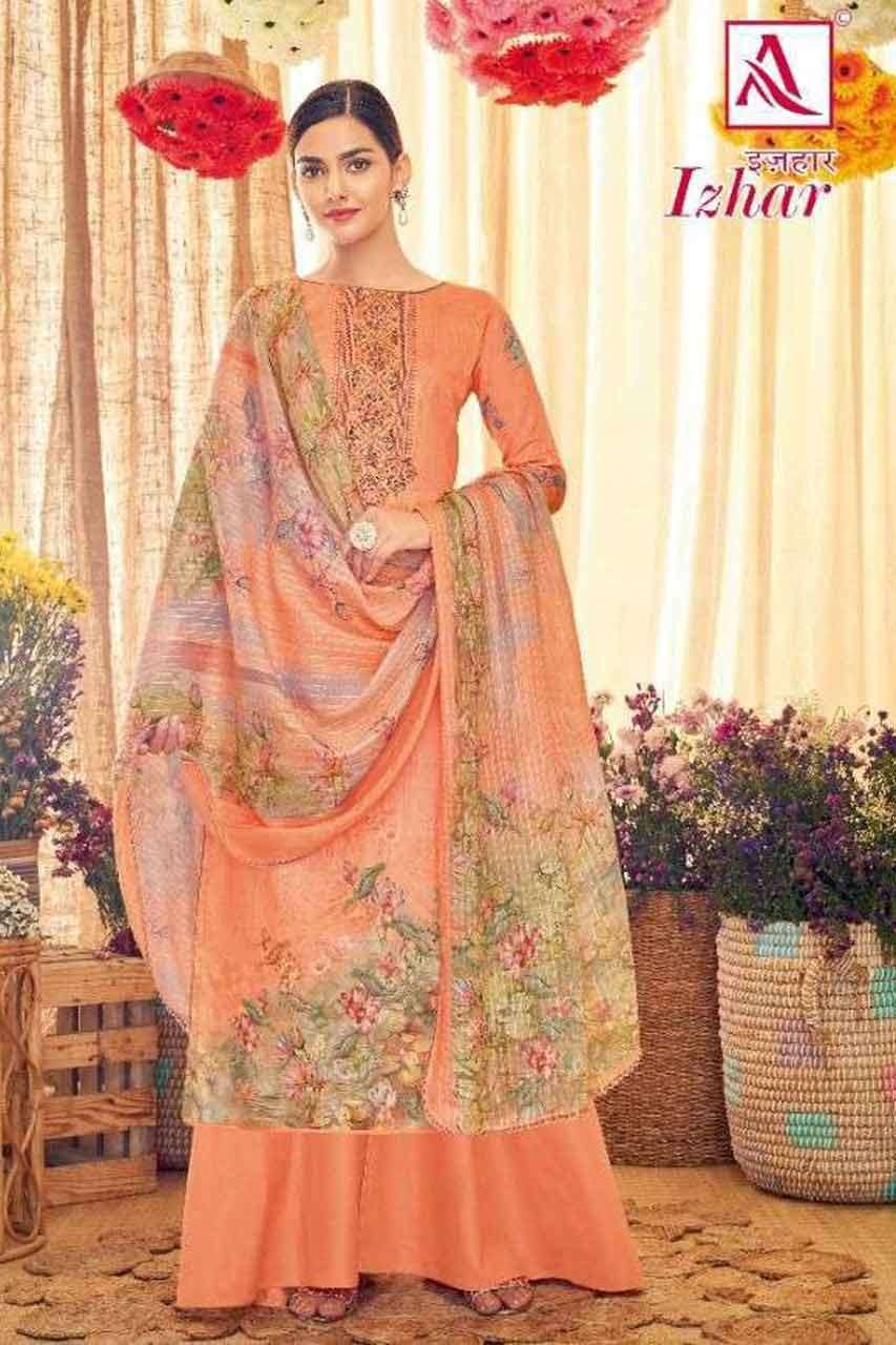 IZHAR BY ALOK SUIT 954001 TO 954008 SERIES WHOLESALE COTTON ...