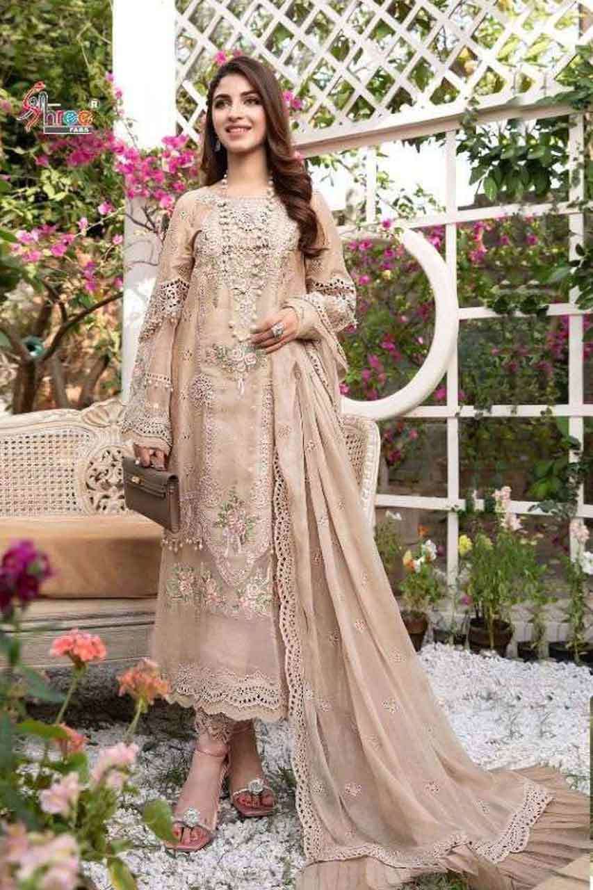 MARIYA B EMBROIDERED LAWN BY SHREE FABS 2164 TO 2169 SERIES ...