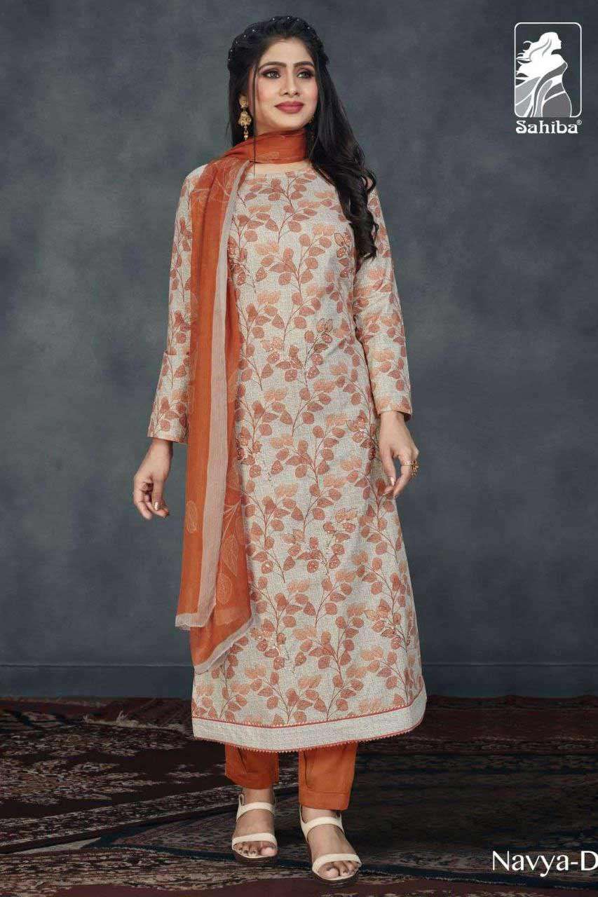 NAVYA BY SAHIBA A TO D SERIES WHOLESALE FANCY SEMI STITCHED ...