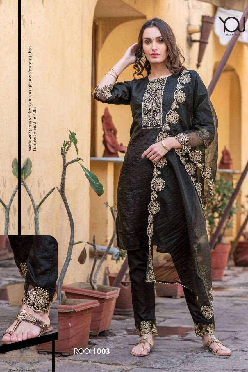 ROOH BY WANNA 1 TO 7 SERIES WHOLESALE SILK FULL STITCHED KUR...