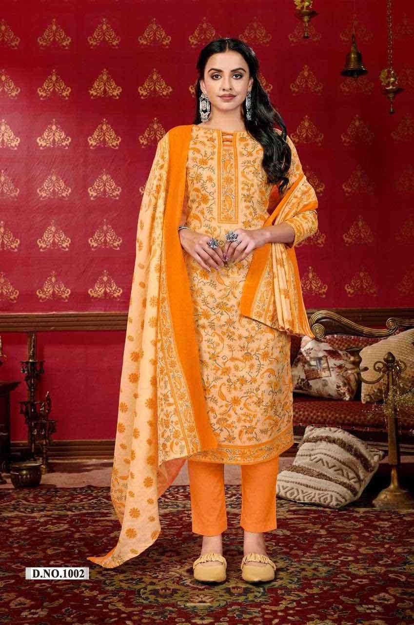 SUMMER COLLECTION VOL-2 BY SKT SUITS 1001 TO 1008 SERIES WHO...