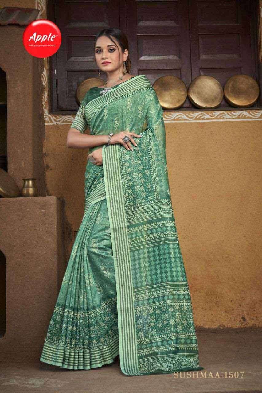 SUSHMA VOL-15 BY APPLE 1501 TO 1508 SERIES WHOLESALE LINEN S...