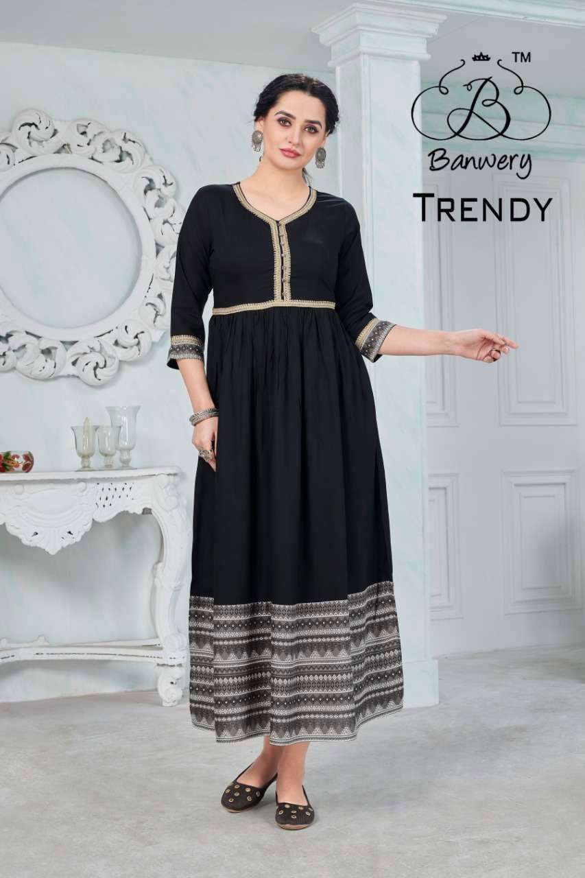 TRENDY BY BANWERY FASHION 1001 TO 1004 SERIES WHOLESALE RAYO...