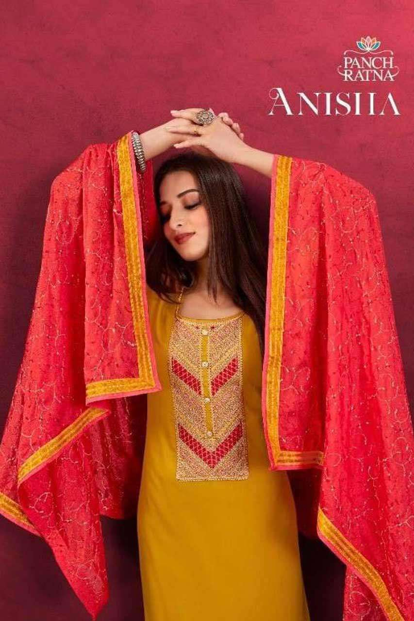 ANISHA BY PANCH RATNA 11861 TO 11865 SERIES WHOLESALE COTTON...