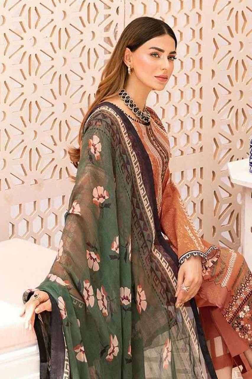 RUNGREZ LUXURY LAWN COLLECTION COTTON DUPATTA BY SHREE FABS ...