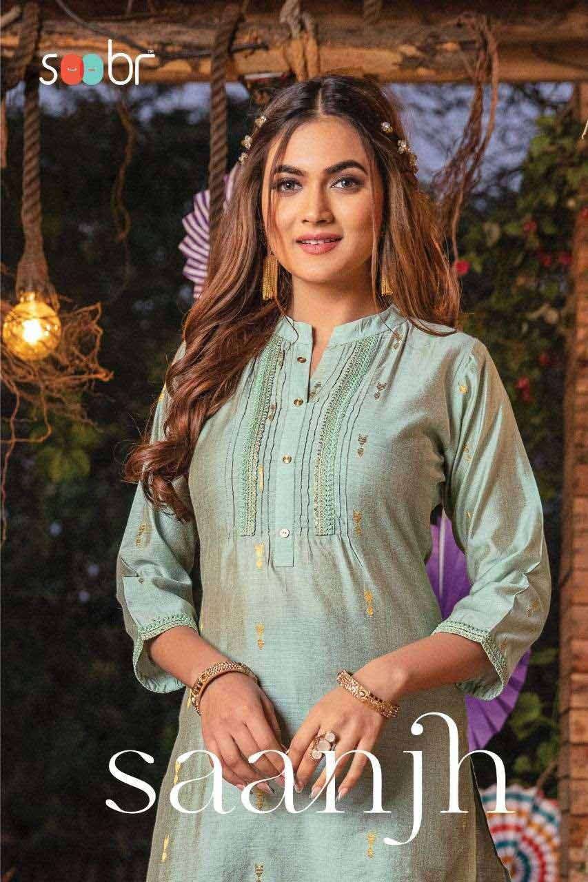 SAANJH BY SOOBR 101 TO 106 SERIES WHOLESALE SILK FULL STITCH...