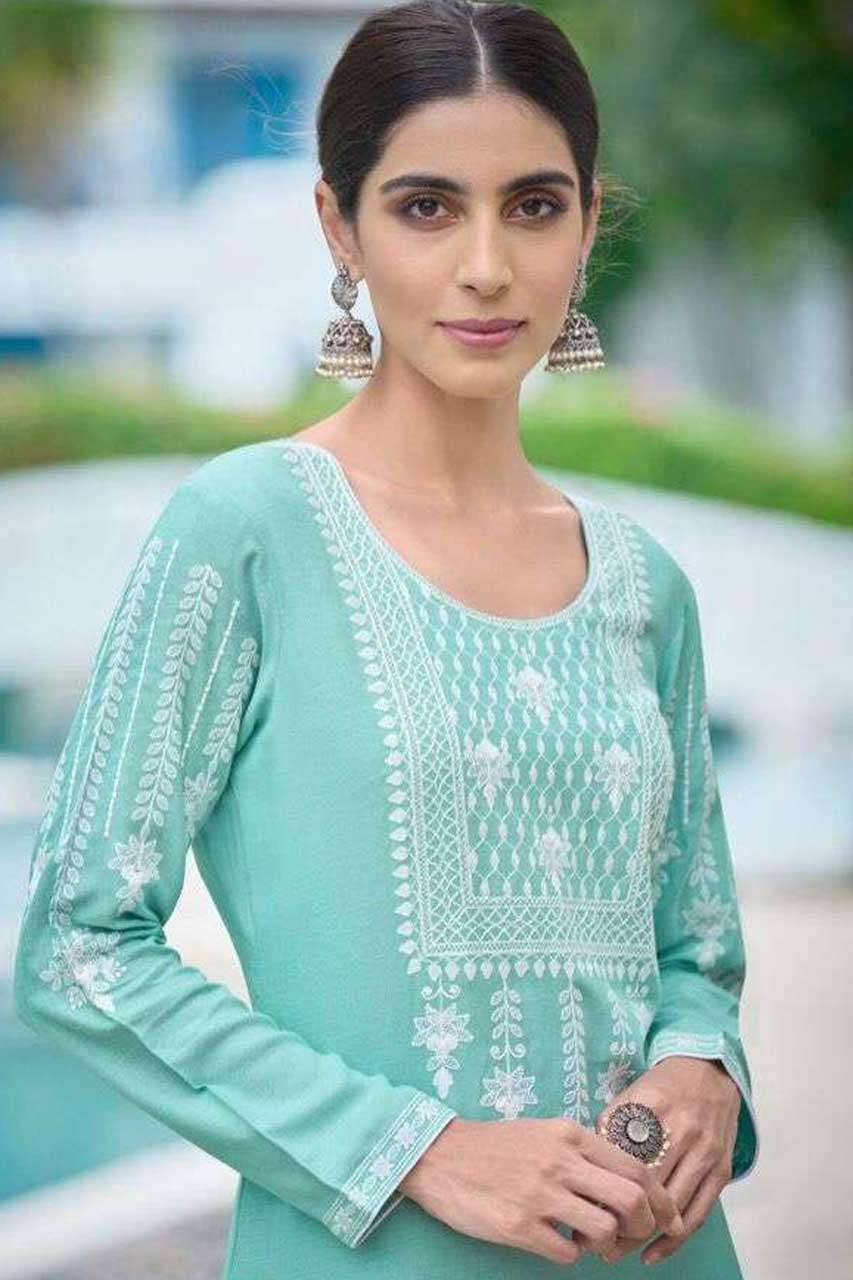 ROOH VOL-5 BY VAMIKA 1124 TO 1129 SERIES WHOLESALE RAYON FUL...