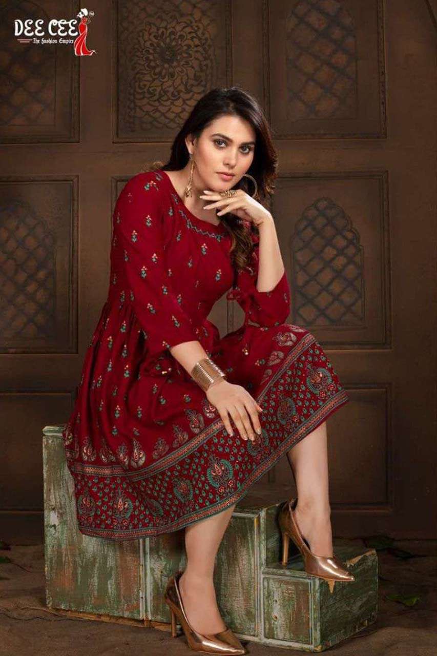 SAANA BY DEE CEE 101 TO 108 SERIES WHOLESALE RAYON FULL STIT...