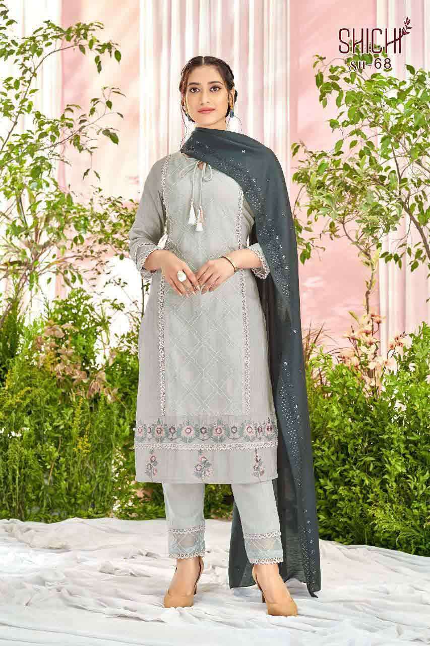 SAANJH BY SHICHI 67 TO 72 SERIES WHOLESALE CHINNON FULL STIT...