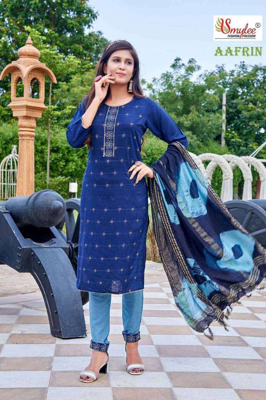 AAFRIN BY RUNG 101 TO 108 SERIES WHOLESALE RAYON FULL STITCH...