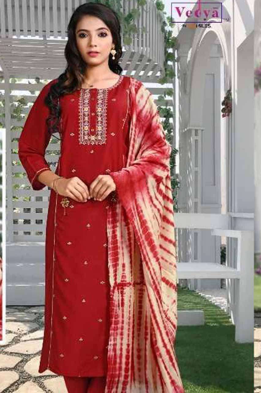ANAISHA BY VEDYA 1 TO 6 SERIES WHOLESALE SILK FULL STITCHED ...