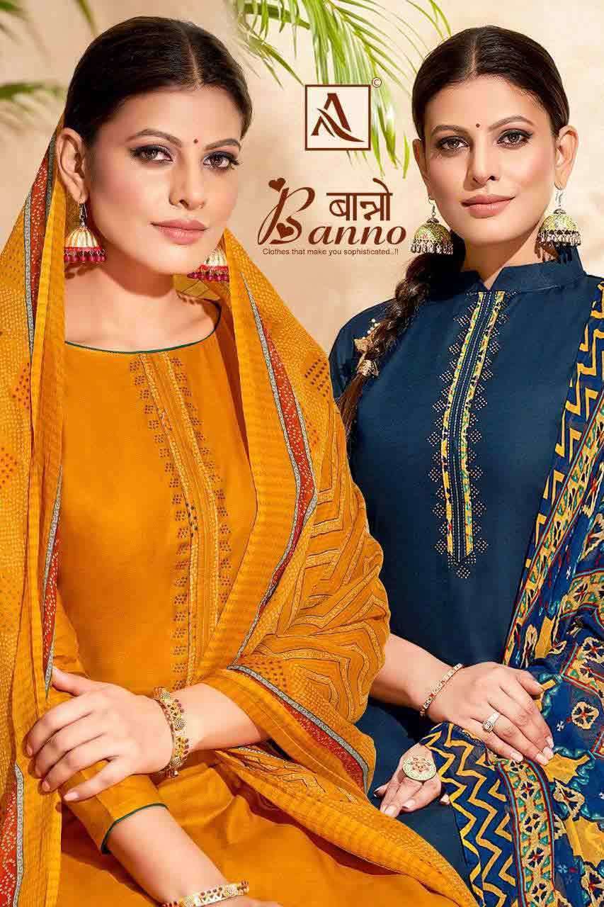 BANNO BY ALOK SUIT 1059001 TO 1059010 SERIES WHOLESALE COTTO...