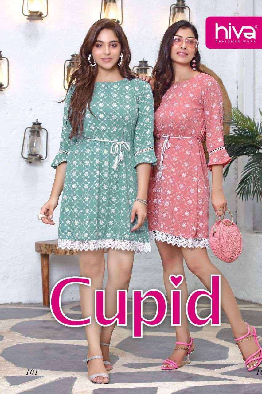 CUPID BY HIVA 101 TO 105 SERIES WHOLESALE RAYON FULL STITCHE...