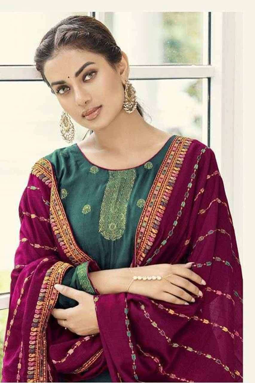FLORA BY NAARI 81 TO 84 SERIES WHOLESALE MASLIN UNSTITCHED S...