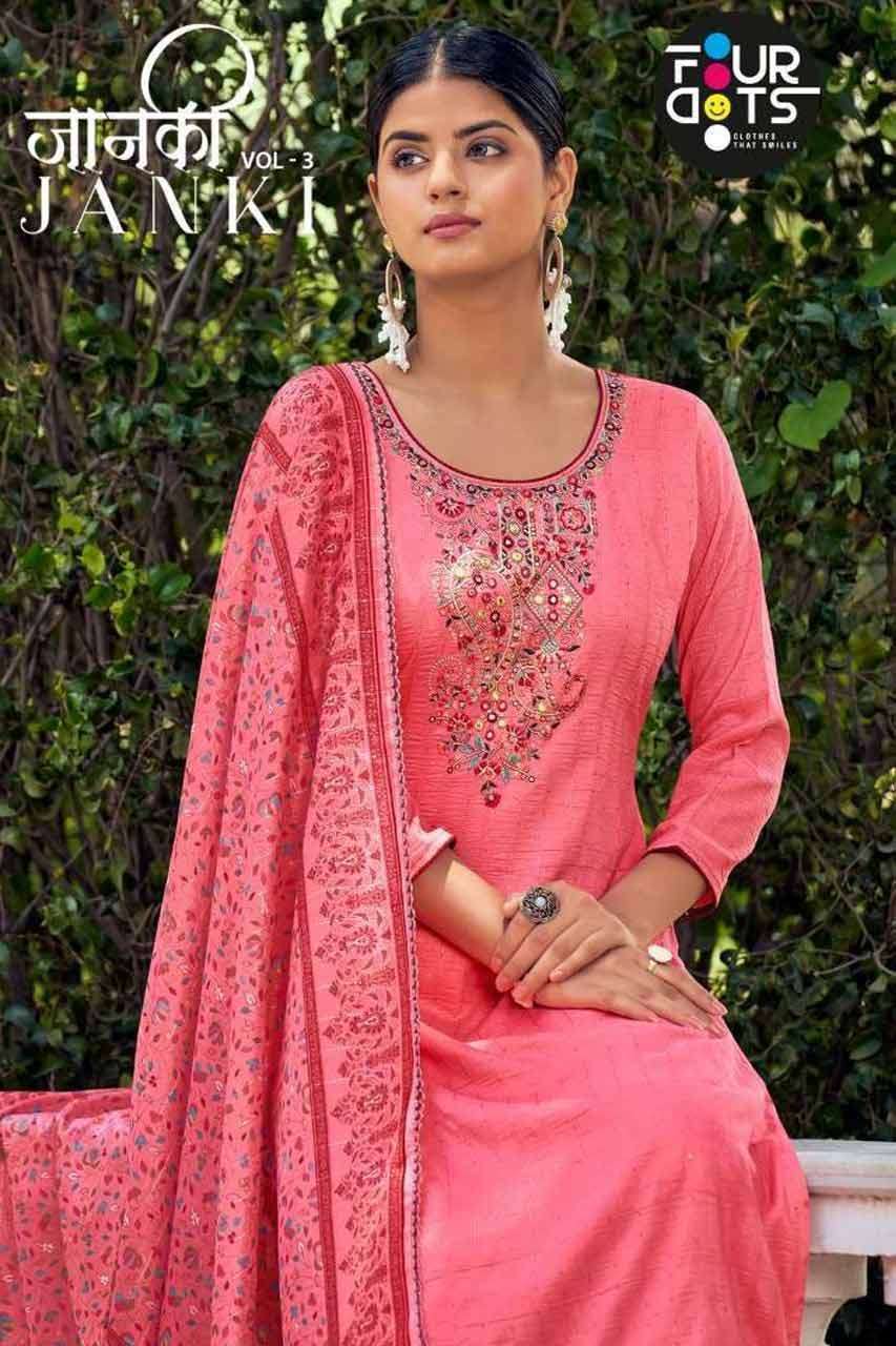 JANKI VOL-3 BY FOUR DOTS 1121 TO 1124 SERIES WHOLESALE SILK ...