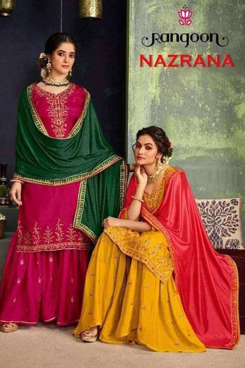 NAZRANA BY RANGOON 4011 TO 4014 SERIES WHOLESALE CHINNON FUL...