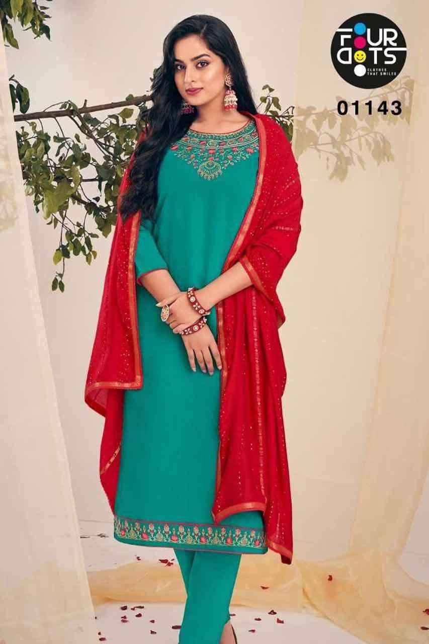 NIRVA VOL-3 BY FOUR DOTS 1141 TO 1144 SERIES WHOLESALE MASLI...