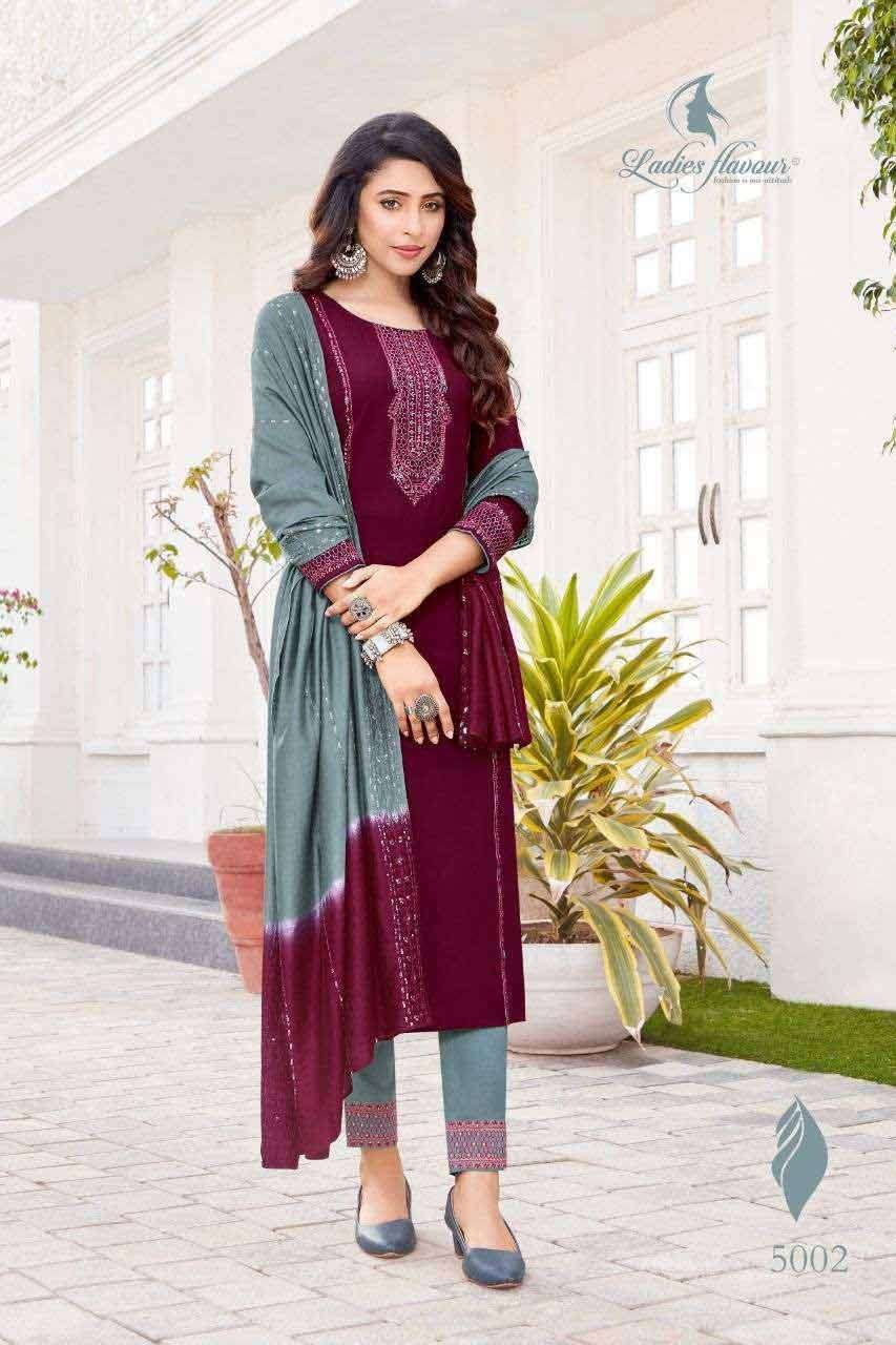 PAVITRA VOL-5 BY LADIES FLAVOUR 5001 TO 5006 SERIES WHOLESAL...