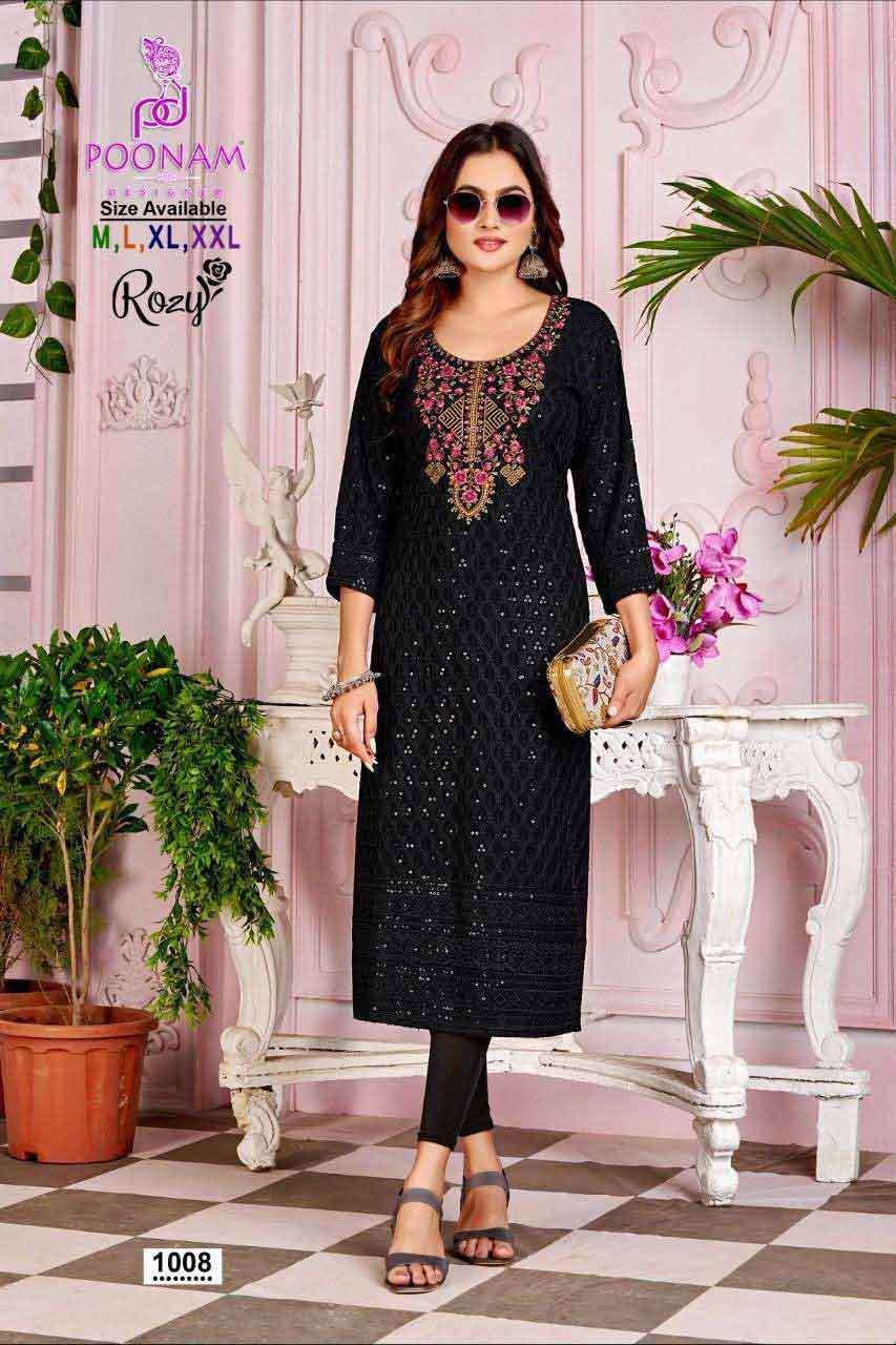 ROZY BY POONAM DESIGNER 1001 TO 1008 SERIES WHOLESALE RAYON ...