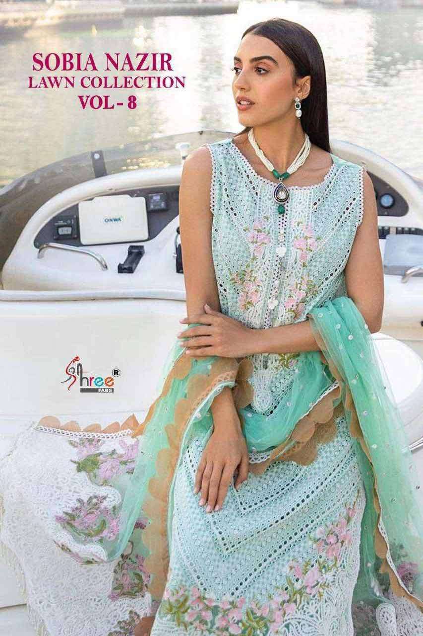 SOBIA NAZIR LAWN COLLECTION VOL-8 BY SHREE FABS 2285 TO 2290...