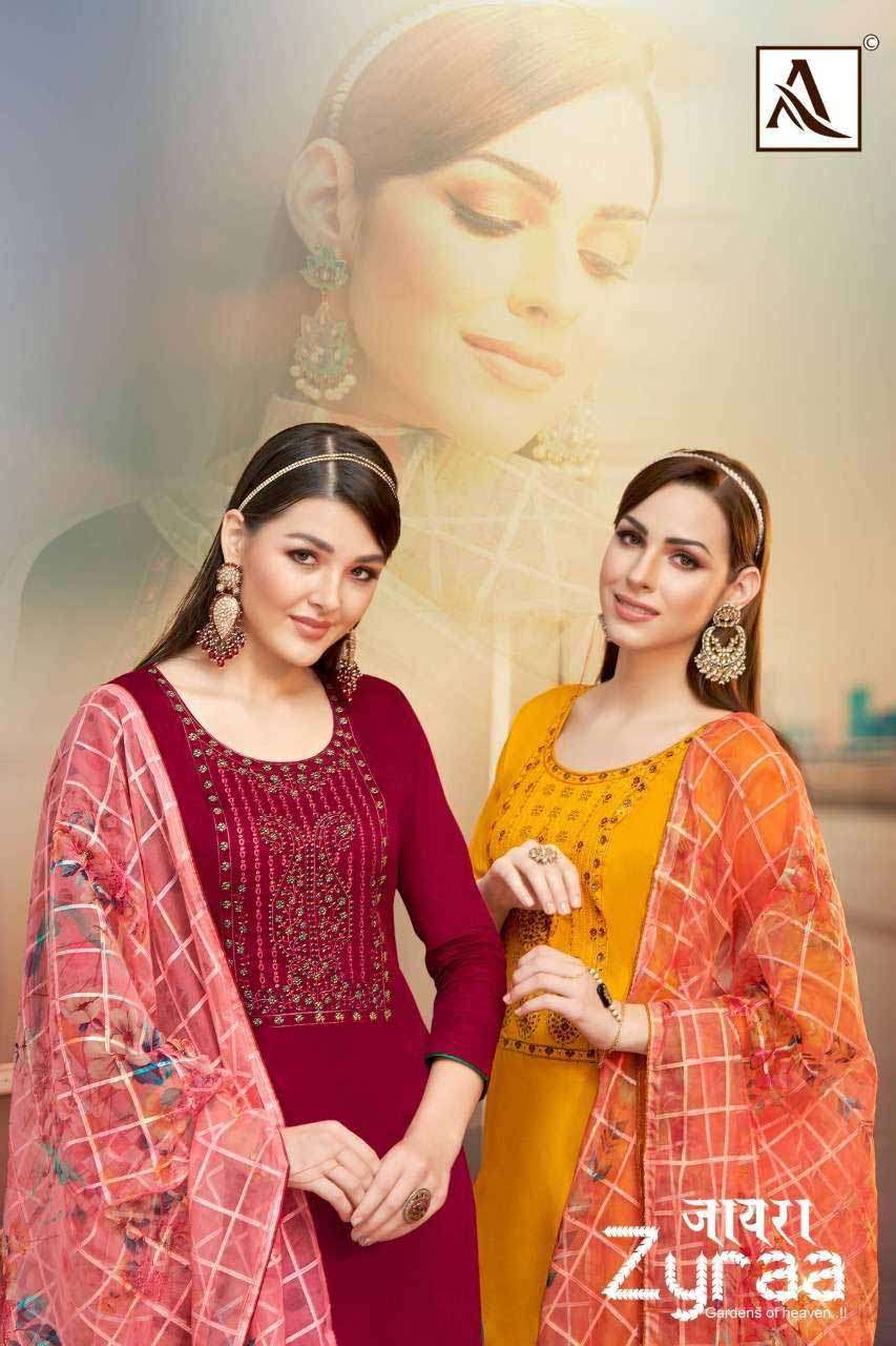 ZYRAA BY ALOK SUIT 1053001 TO 1053006 SERIES WHOLESALE COTTO...