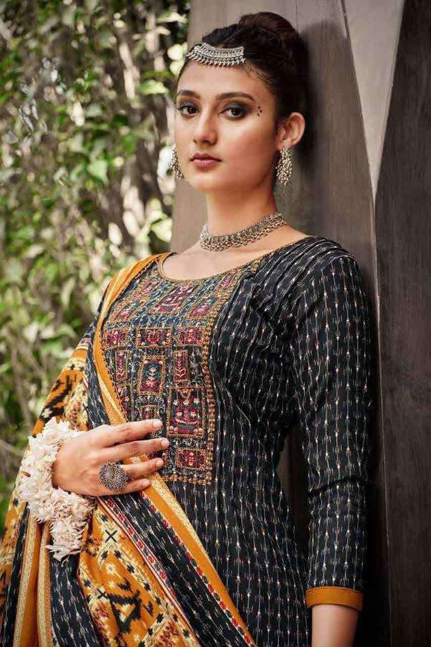 AMANDA BY ZULFAT DESIGNER SUITS 453001 TO 453010 SERIES WHOL...