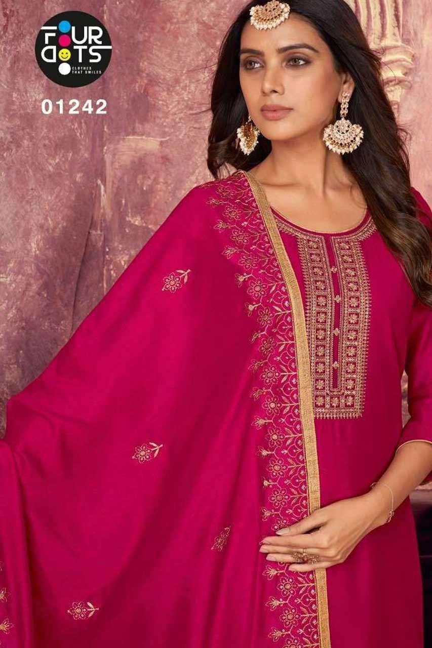 VAMIKA BY FOUR DOTS 1241 TO 1245 SERIES WHOLESALE GEORGETTE ...