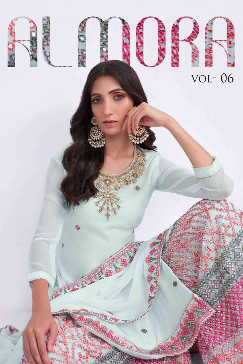 ALMORA VOL 6 BY ALIZEH 3022 TO 3025 SERIES WHOLESALE GEORGET...