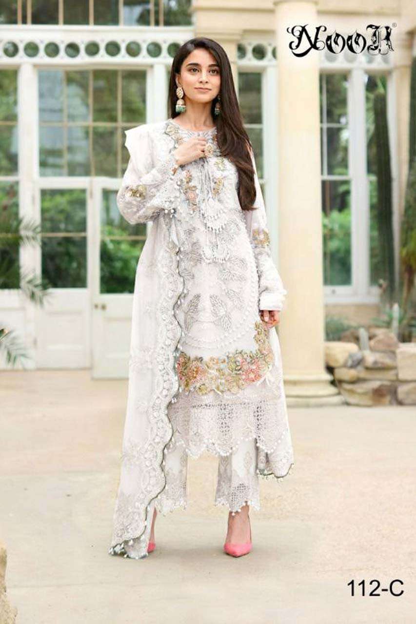 HIT DESIGNS BY NOOR 112-A TO 112-E SERIES WHOLESALE GEORGETT...
