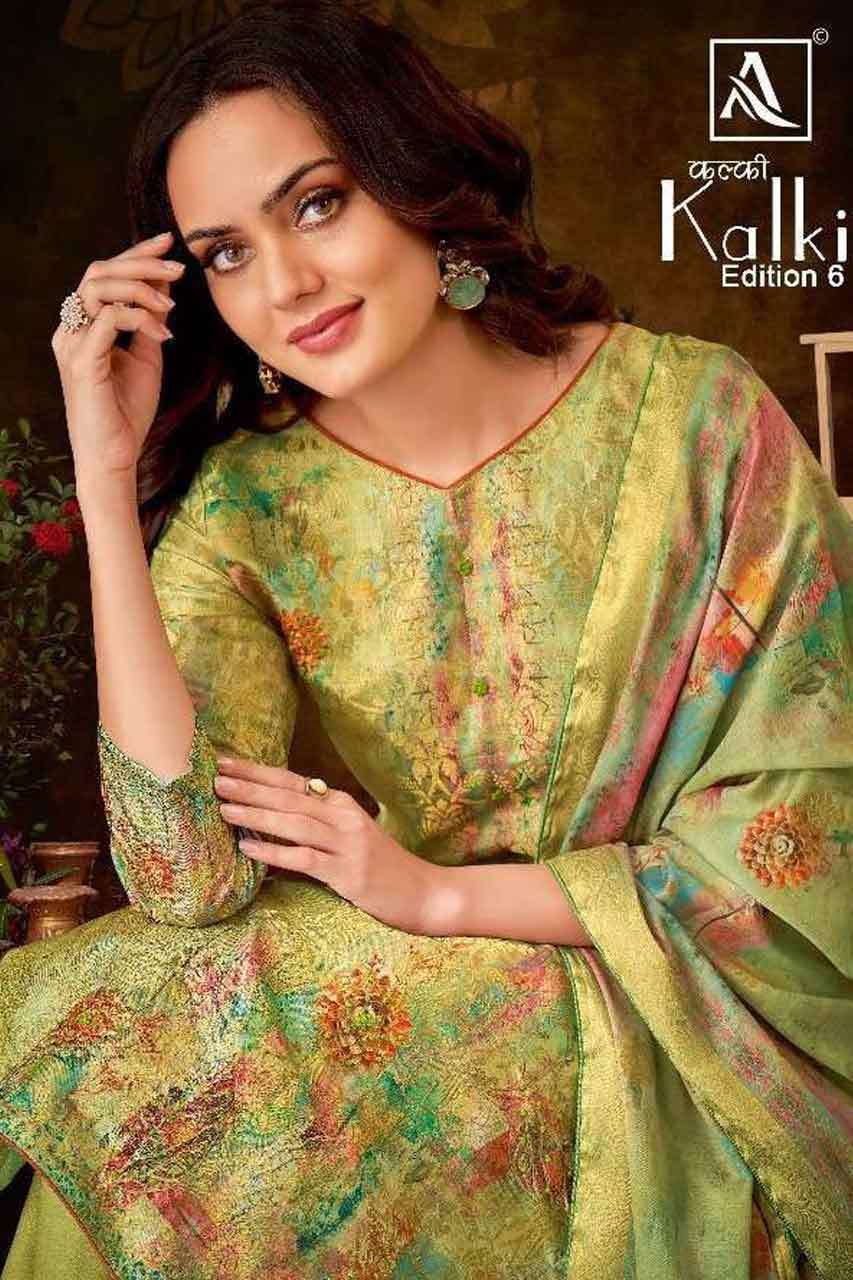 KALKI EDITION VOL-6 BY ALOK SUIT 1087001 TO 1087006 SERIES W...